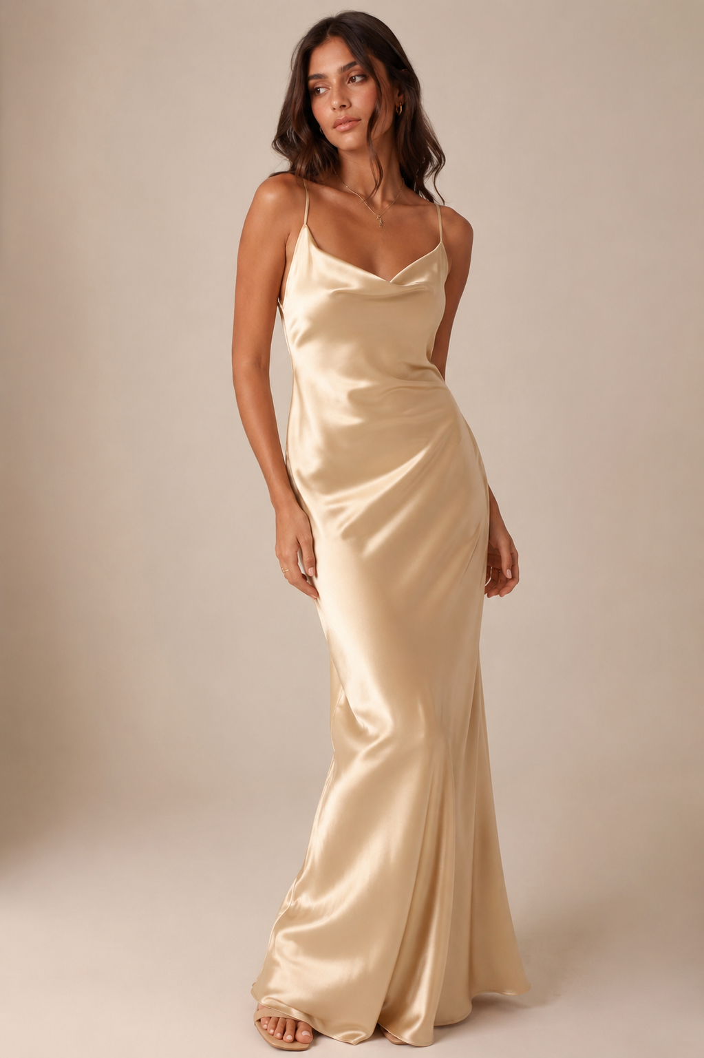 Champagne Silk Slip